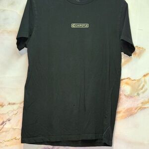 Unisex Chipotle Loomstate Black Short Sleeve Tee Classic Crew Neck